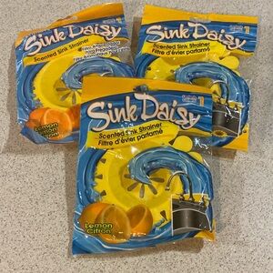 Sink Daisy 3 packages of 1. Lemon scent
